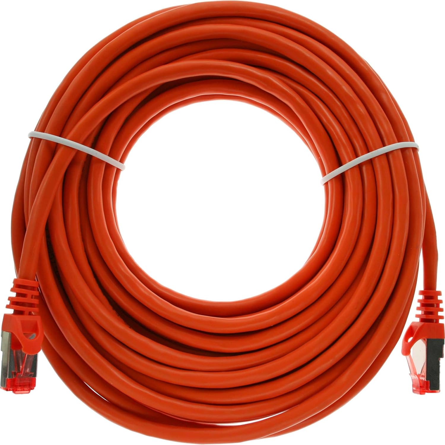 InLine 76415O S/FTP Patch Cable 250MHz PVC Copper 15 m Orange, 15m - Image 3