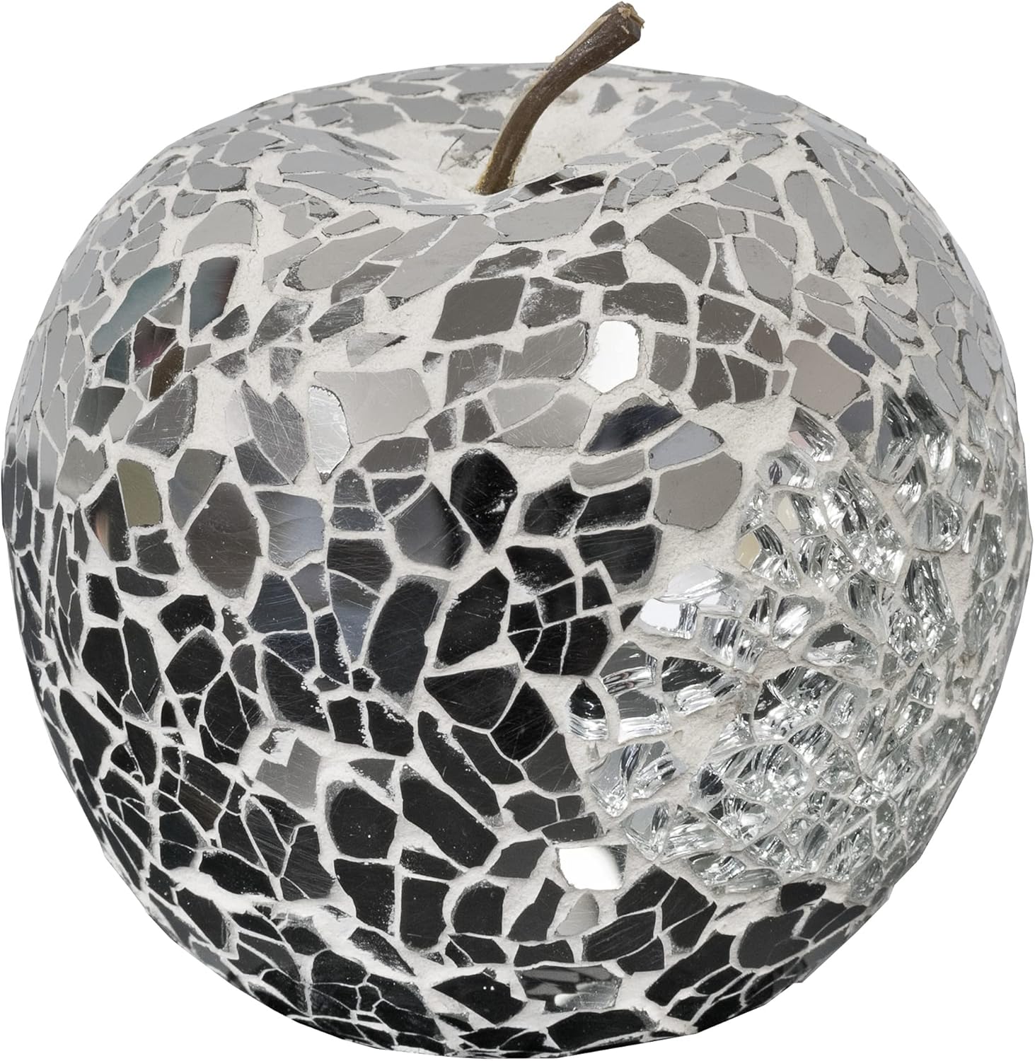 Design By Pepper Mosaic Glass Mirrored Apple Mosaic Fruit Table