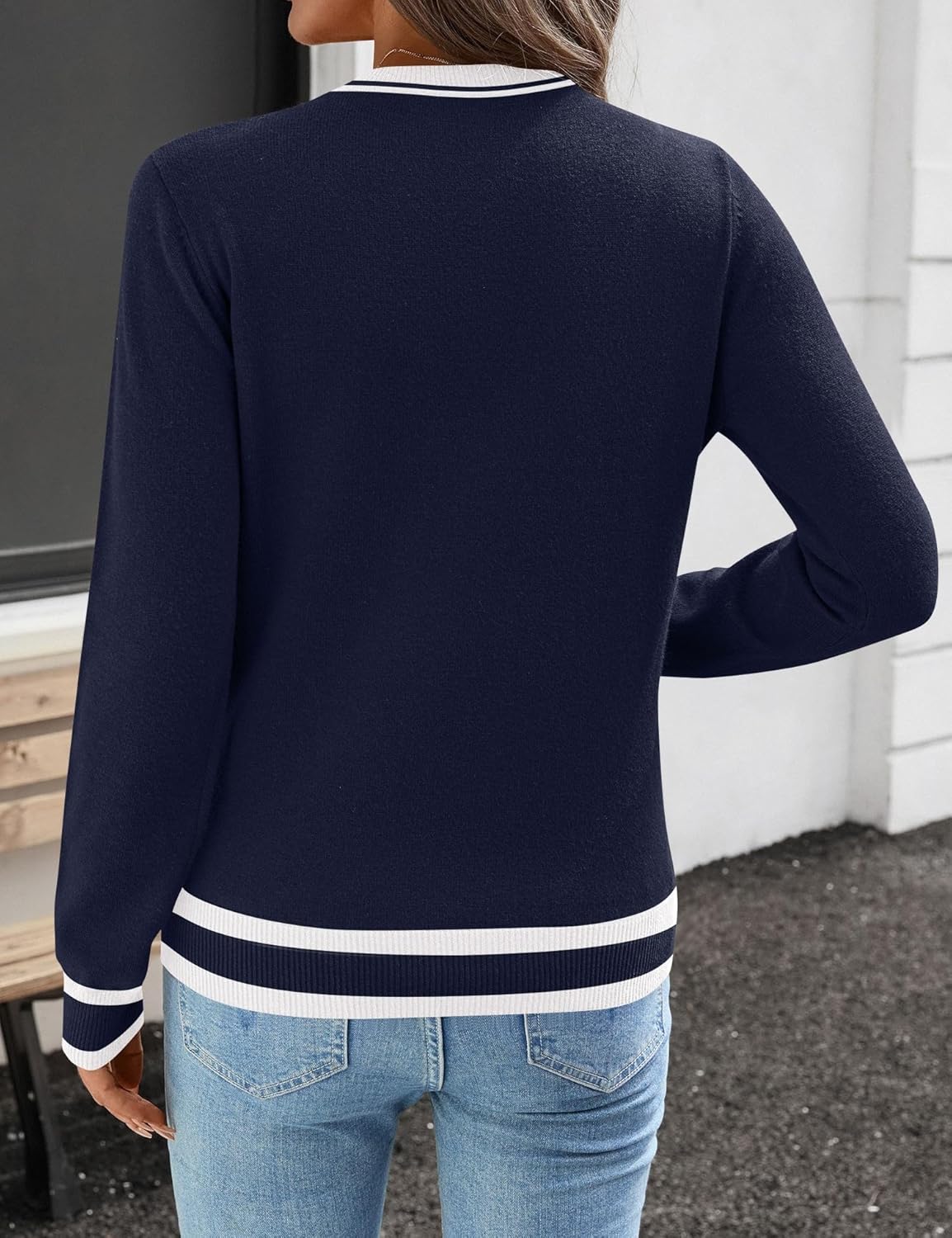 Ivicoer Womens Sweaters 2026 Trendy Long Sleeve Knit Pullover Light-Weight Crewneck Sweater Top S-XXL - Image 5