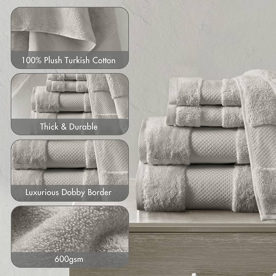 Amazon.com: Madison Park Turkish 100% Cotton 600Gsm Luxury