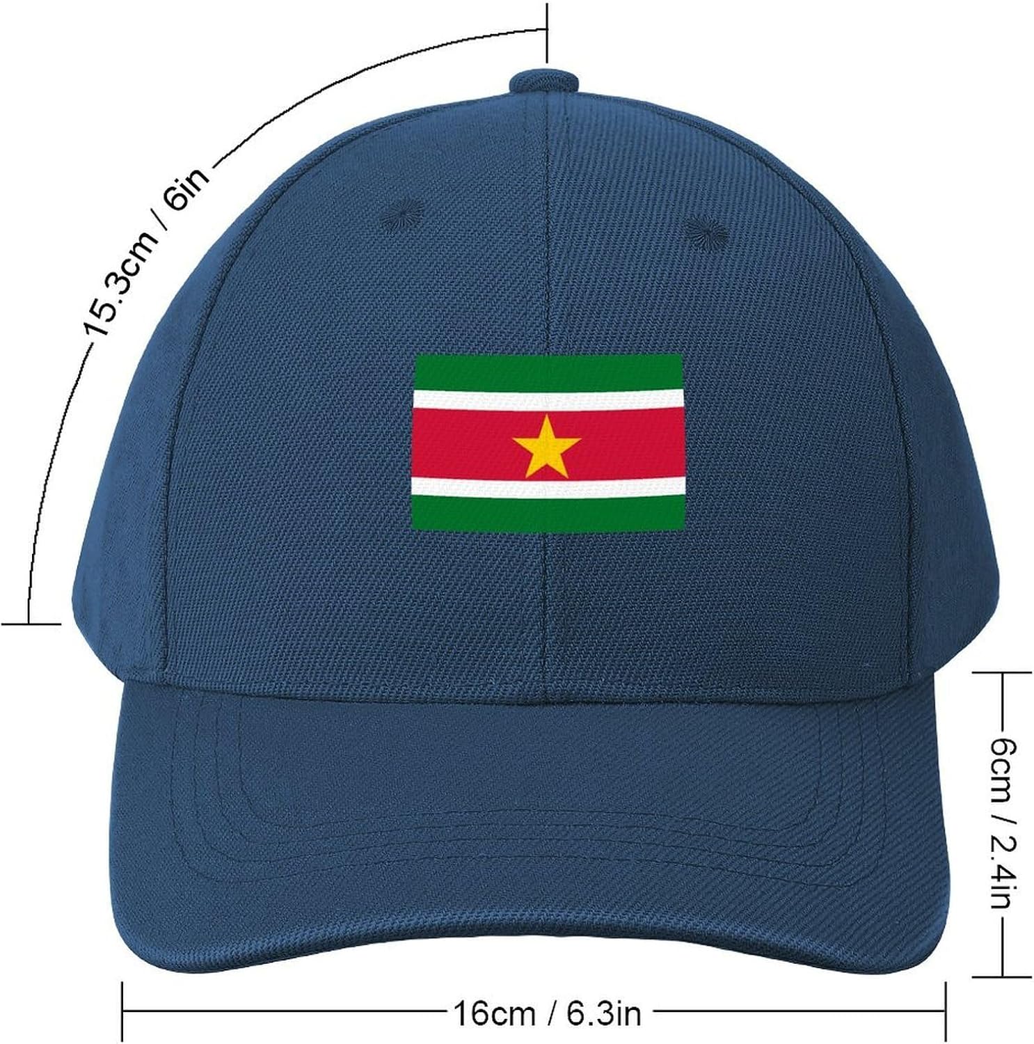 Boys Girls Surinam Flag Baseball Cap, Adjustable Snapback Sun Protection Trucker Hats Outdoor Travel