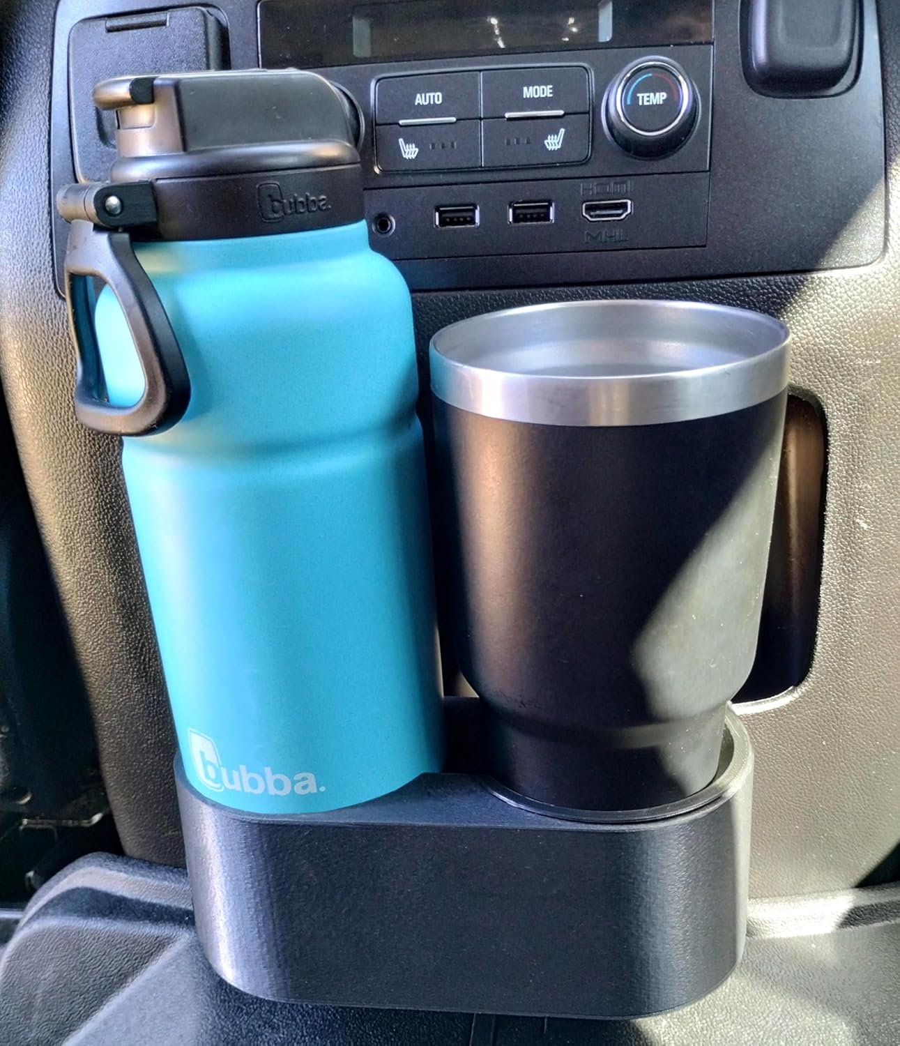 Middle Row Cupholder for 2015-2020 Chevy GMC Yukon Denali Tahoe Sierra Silverado Suburban 3.3 inch for Large Cups