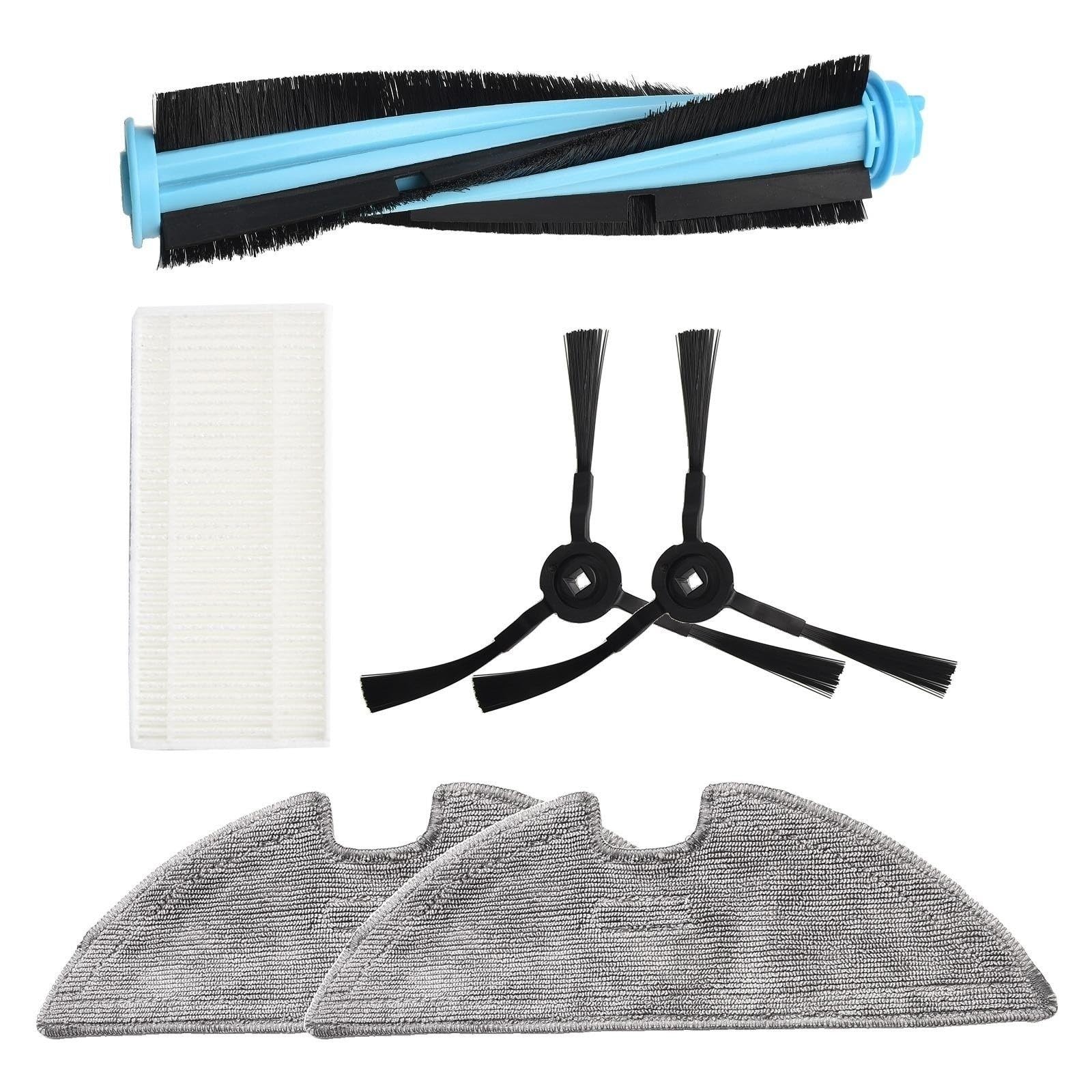 Compatibile con Eufy RoboVac L35 Hybrid L35 Hybrid+ LR30 Hybrid+ Spazzola laterale a rullo principale/Kit di ricambio for panno con filtro
