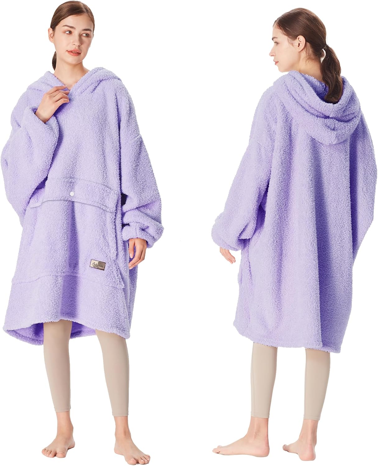 Catalonia Oversized Blanket Hoodie Sweatshirt, Wearable Lounging Fleece Pullover, Gift for Adults Women Men Kids Wife - Image 6