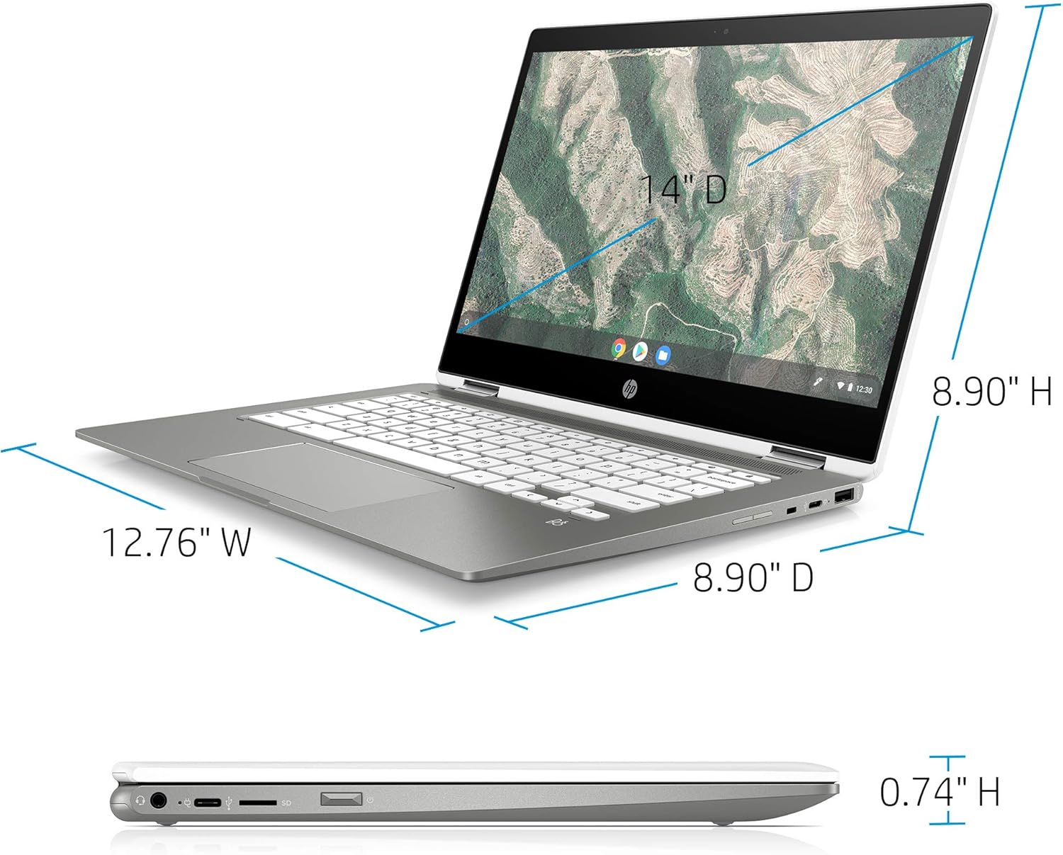 HP X360 14 Chromebook Laptop Computer 14