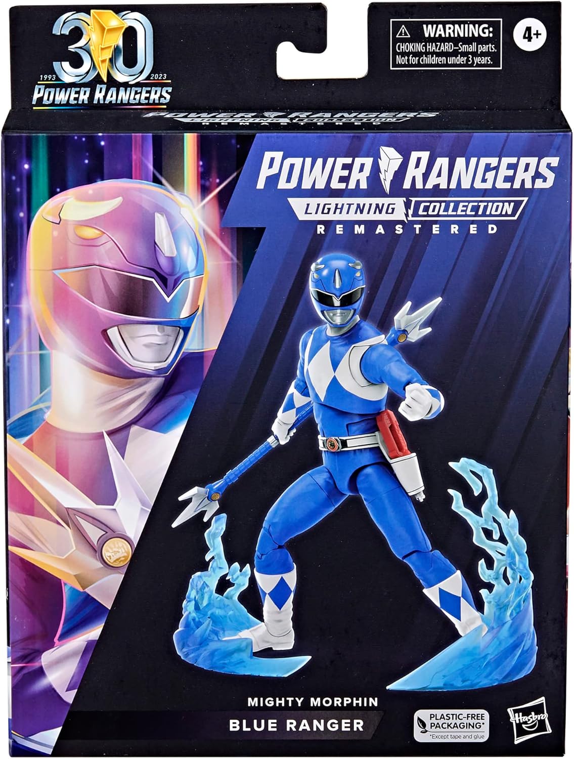 Power Rangers Lightning Collection Remastered Mighty Morphin Blue Ranger 6-Inch Action Figure, Toys for Boys and Girls Ages 4 and Up