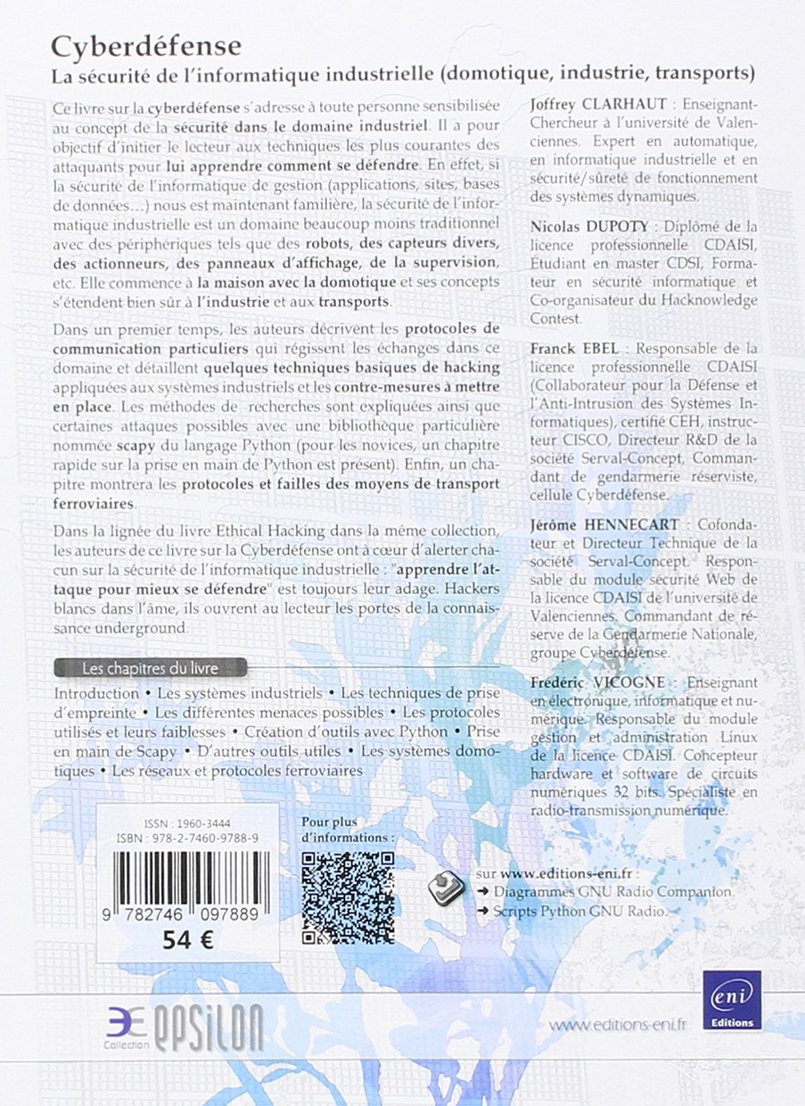 Cyberdéfense - La sécurité de l'informatique industrielle (domotique, industrie, transports)