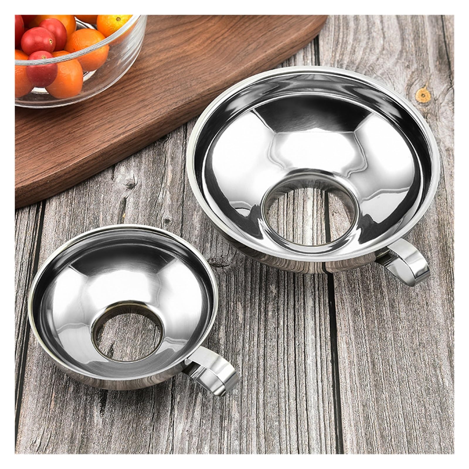 Imbuto for Conserve a Bocca Larga in Acciaio Inossidabile 304, Grande Strumento da Cucina Multifunzionale for condimenti for Olio e Vino for Insalata(S)