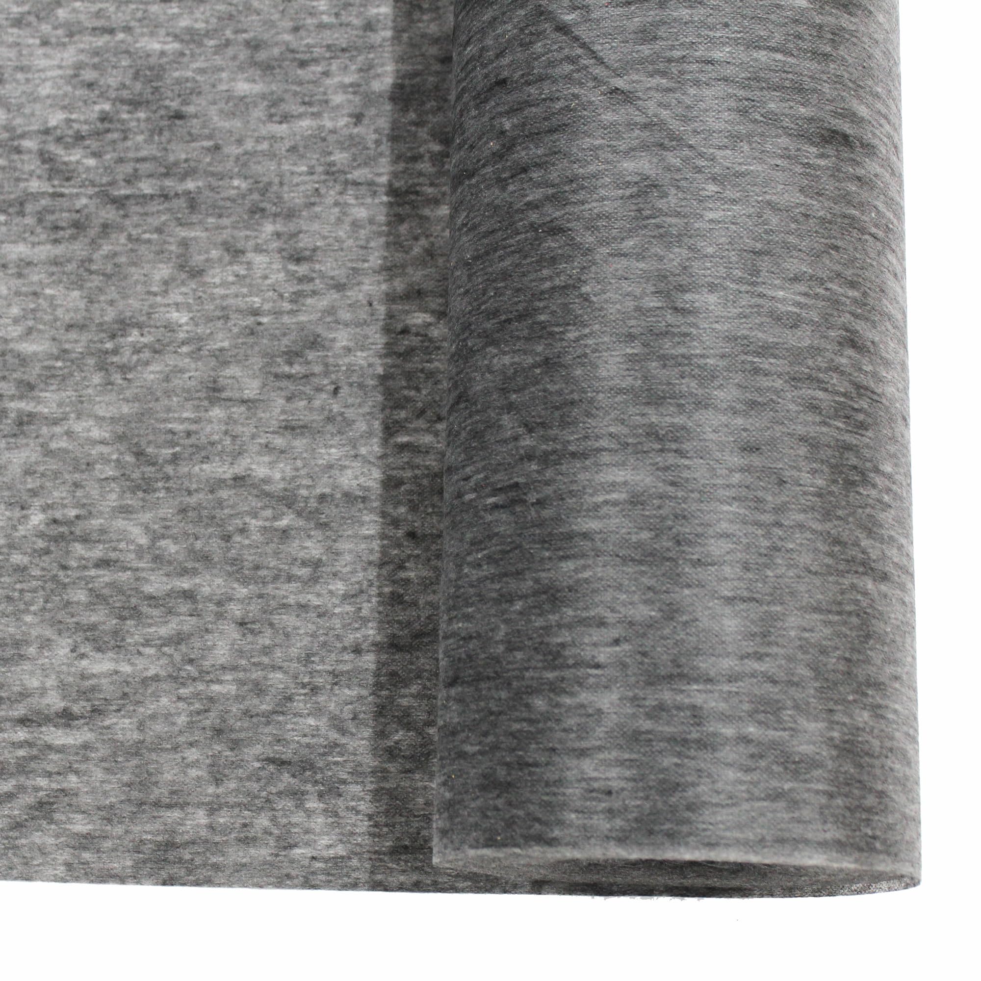 Bügelvlies Stoff Einlagestoff zum Aufbügeln, fliseline einseitig, nicht gewebt, für Basteln, Nähen, Heimwerken, Patchwork, Reparatur, Saum, Polsterung (Grau, 1000cm x 150cm)