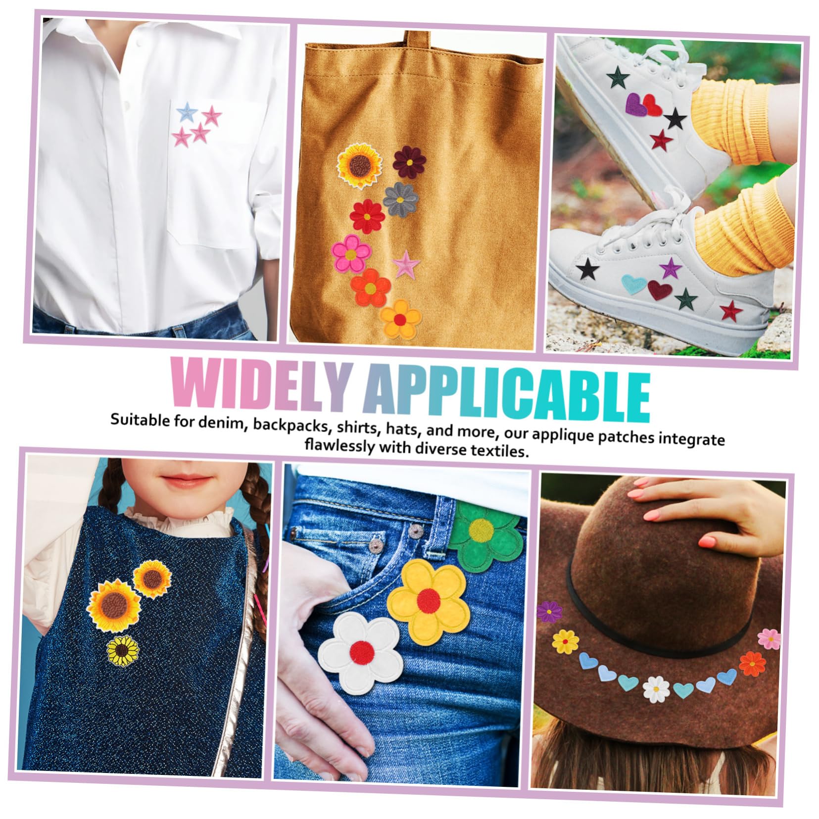 355stücke Teiliges Bunter Blumen-embroidery-patches Zum Aufbügeln Applikationen Für Kleidung Rucksäcke Hüte Hochwertige Detaillierte Stickerei Für Kreative -projekte