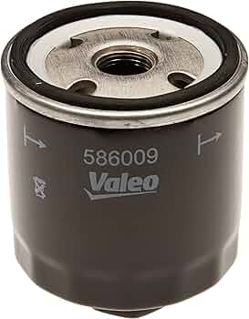 VALEO 586009 Filtro Olio, Filtri Motore Elevati Proprietà Di Filtrazione, Durevolezza, Applicazione Facile E Precisa