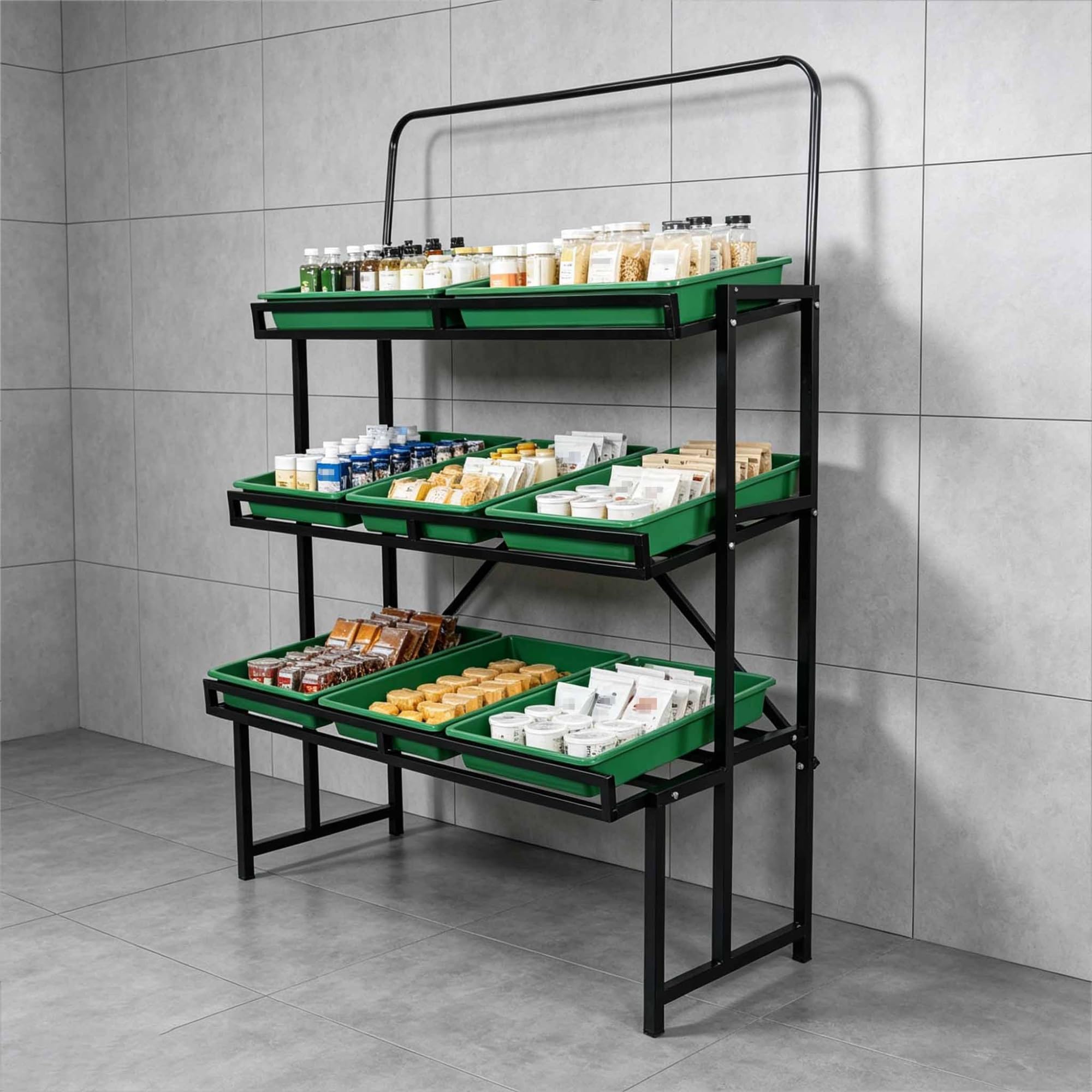 Almacenamiento vertical de frutas para una cocina organizada y moderna