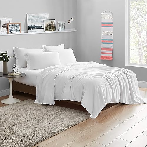 Miniatura 5 de Byourbed Juego de sábanas Saudade Portugal de 300 hilos, tamaño individual XL, satén lavado