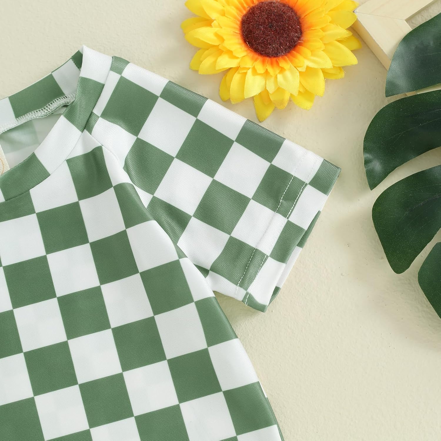 Toddler Boy Two Piece Swimsuit Short Sleeve Top Trunk Rashguard Swimwear Boy Sun Protection Beach Clothing - Image 4