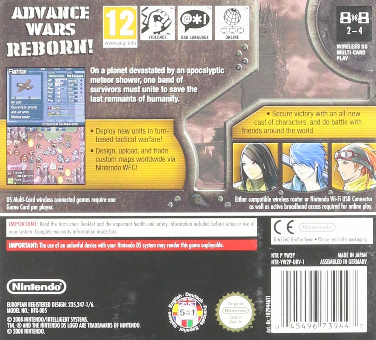 Advance Wars Dark Conflict for the Nintendo DS