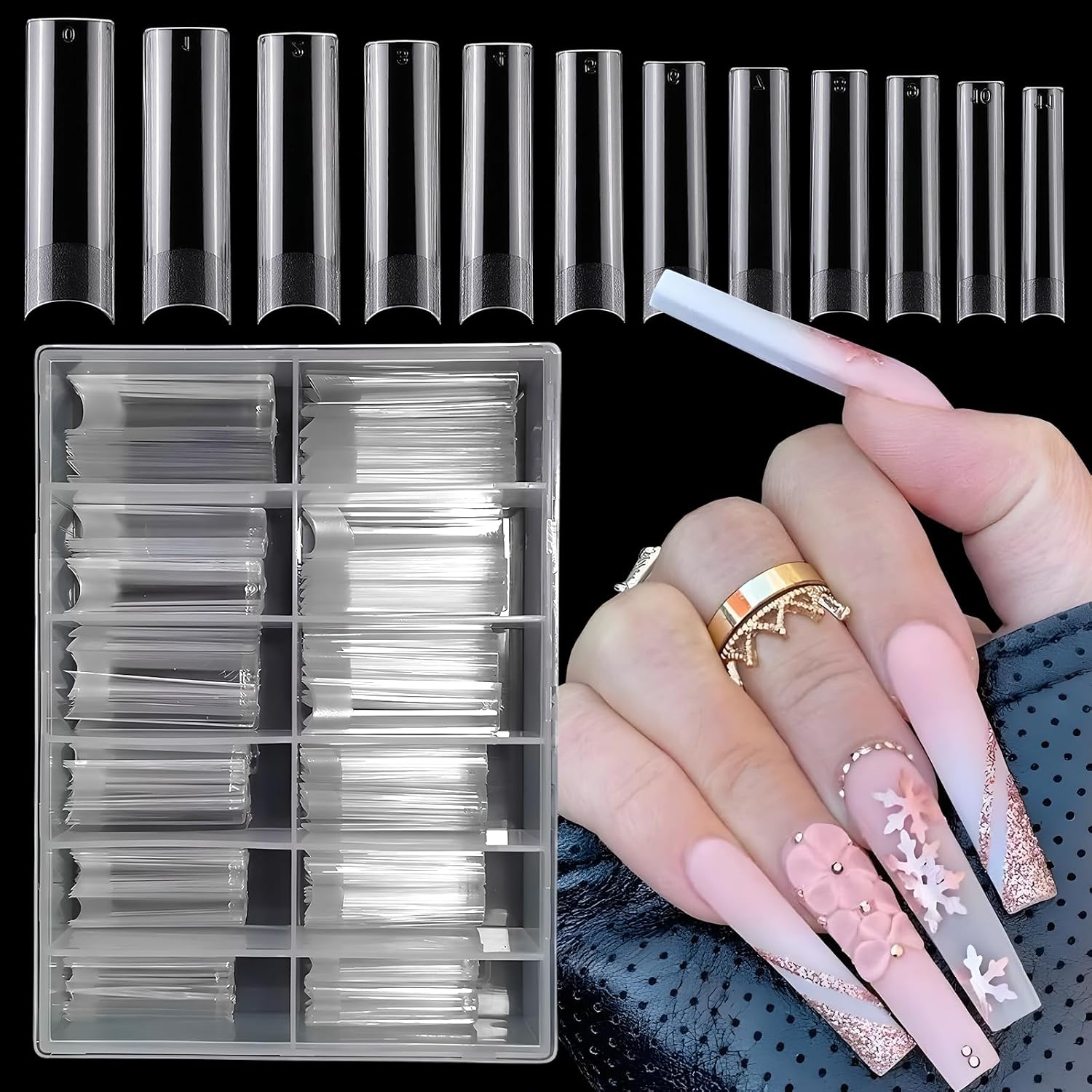 LoveOurHome XXL Soft Gel Nail Tips for Gel Extensions