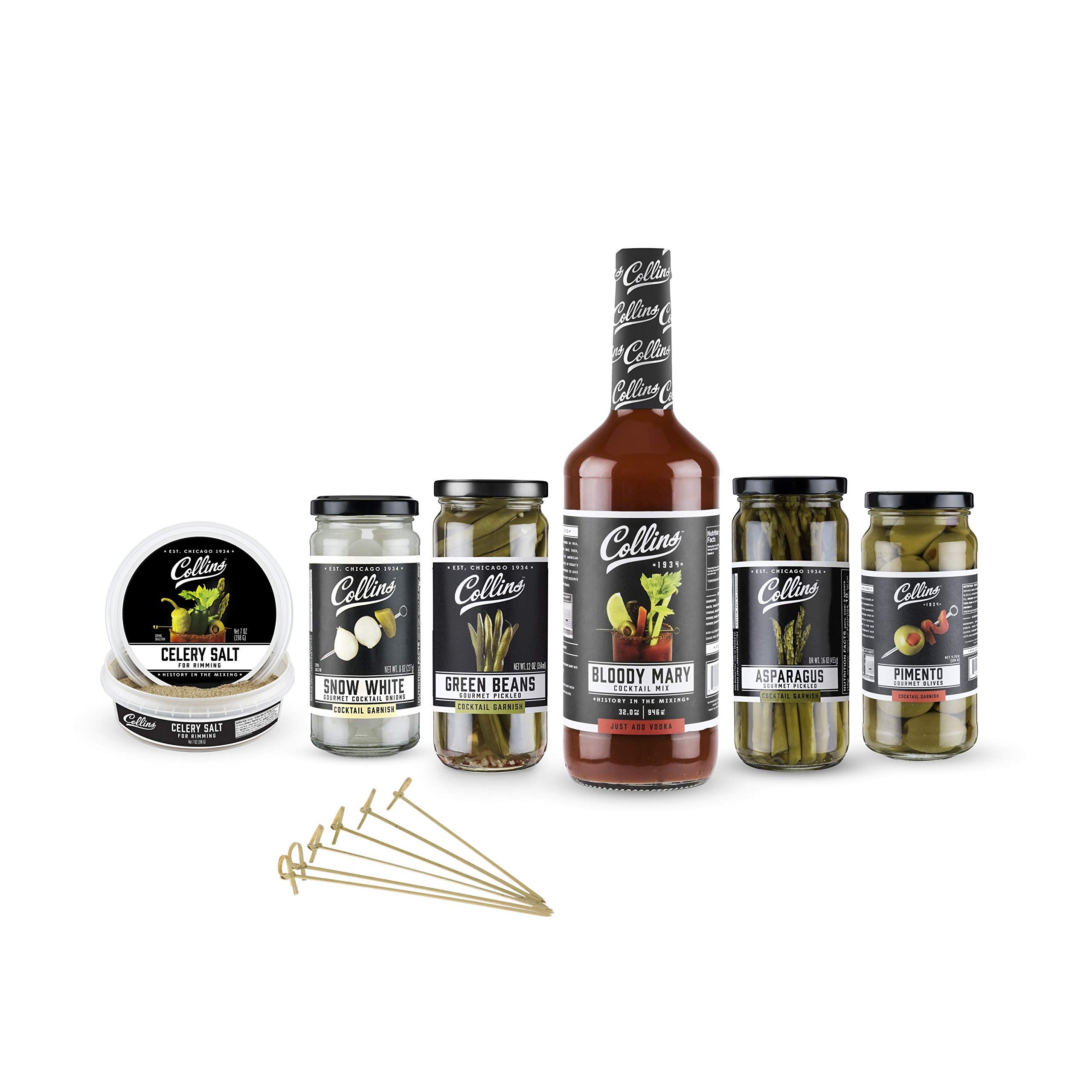 Buy Collins Ultimate Bloody Mary Kit, Vodka Cocktail Mix, Stuffed