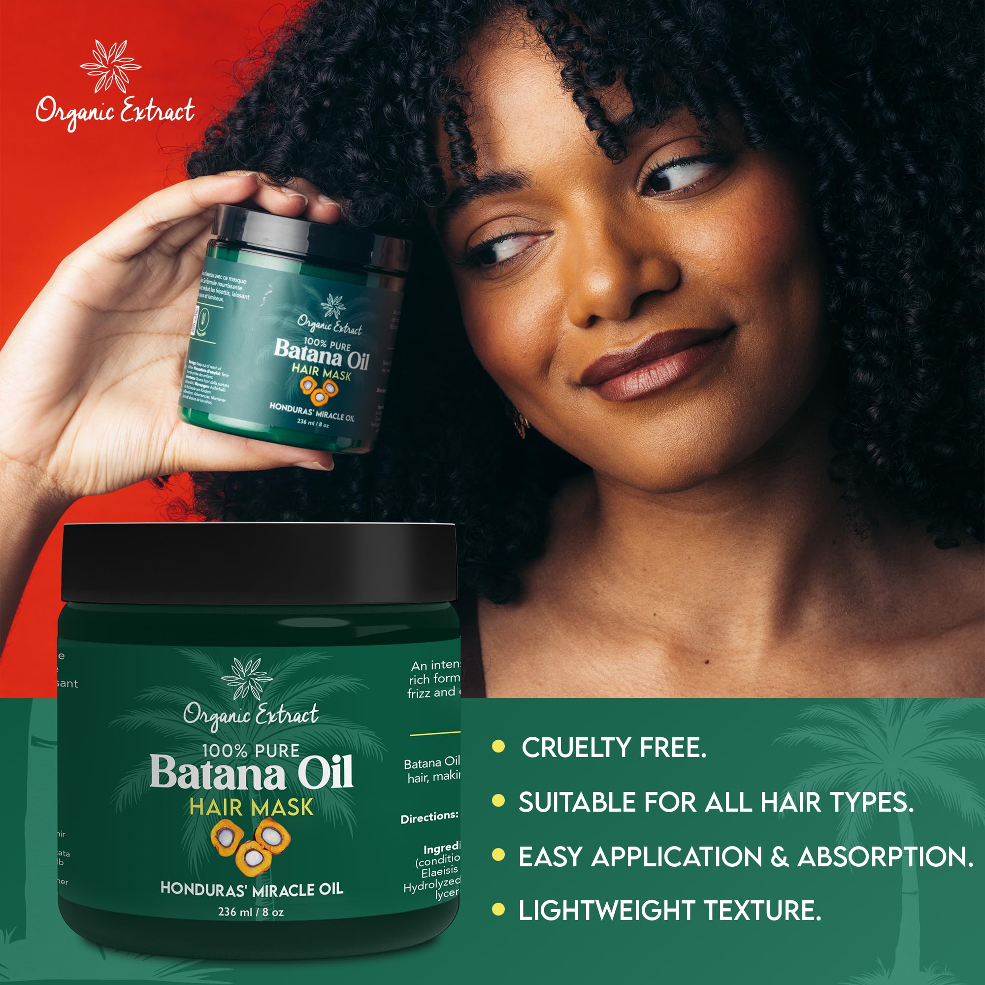 Batana Oil Hair Mask (Deep Conditioner) 8 oz/236 ml