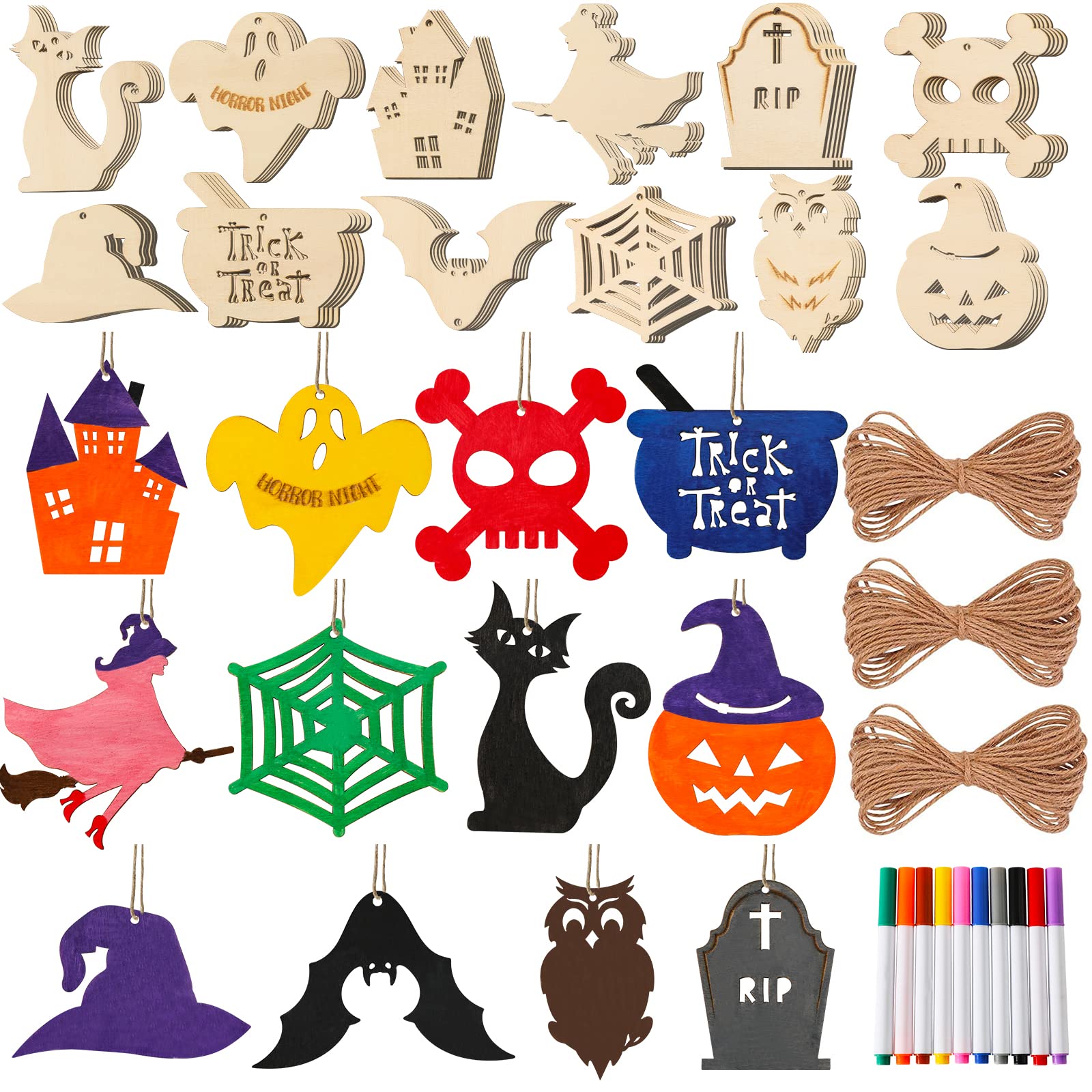 Halloween Wooden Slices