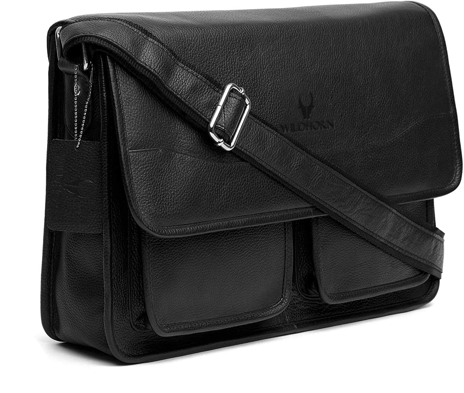 See full amazon price history chart for WildHorn Urban Edge100% Leather Laptop Messenger Black Mens Bag (Black) WildHorn Urban Edge100% Leather Laptop Messenger Black Mens Bag (Black) (B01MS0MURF) Amazon Price History, Amazon Price Tracker