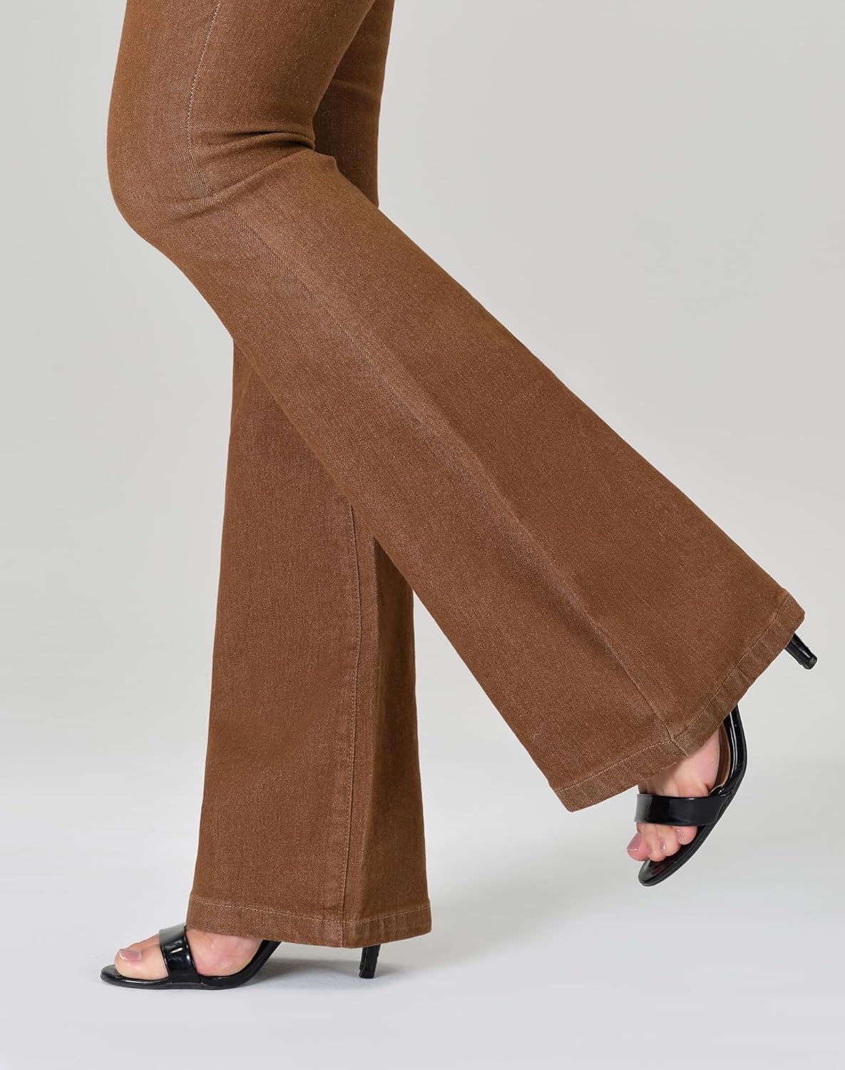 roswear Women's Trendy Stretchy Flare Jeans Mid Rise Bootcut Curvy Denim Pants - Image 7