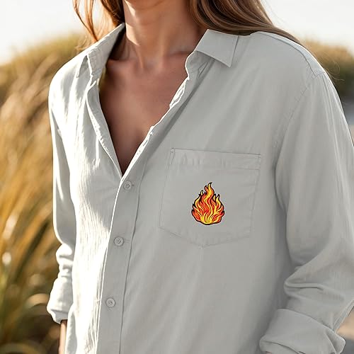 Miniatura 5 de Parche para planchar con llama de 3.5 pulgadas  Llamas bordadas para camping, viajero, niña, Scout, apliques de viaje, parches para planchar o coser