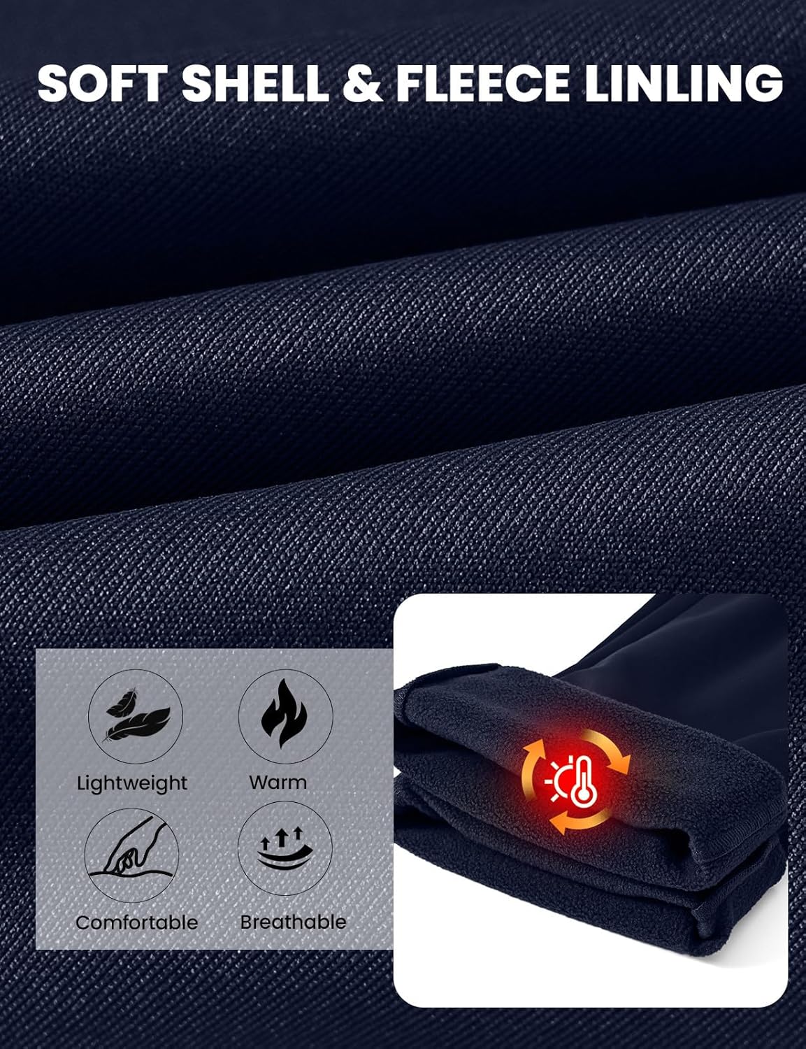 BGOWATU Men's Tracksuits 2 Piece Set Fleece Lined Sweatsuits for Men Winter Jogging Suit Track Suits Outfit Casual - Image 7