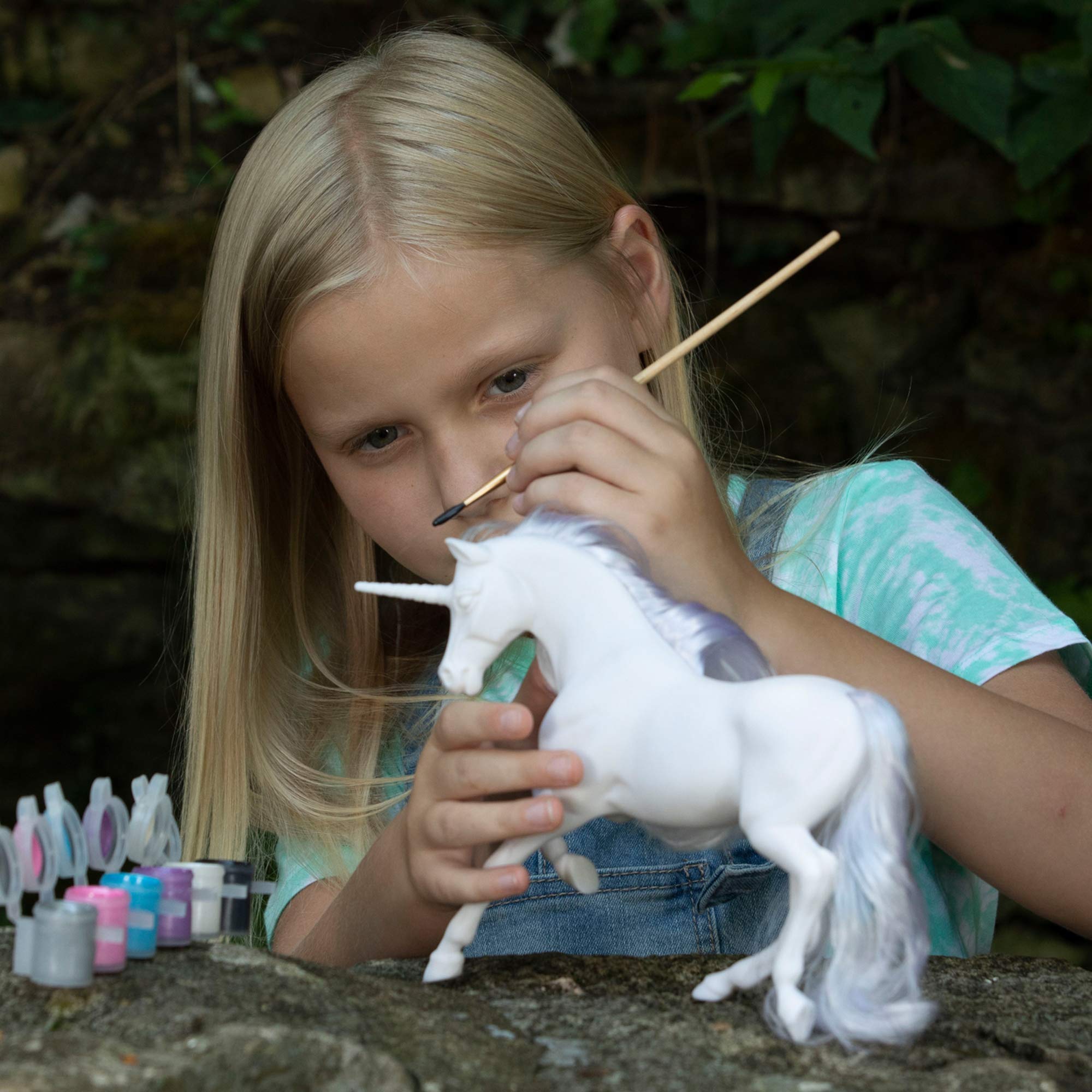 Breyer Horses Freedom Series Unicorn Paint & Play | Mähne und Schwanz | 1:12 | Modell #4236