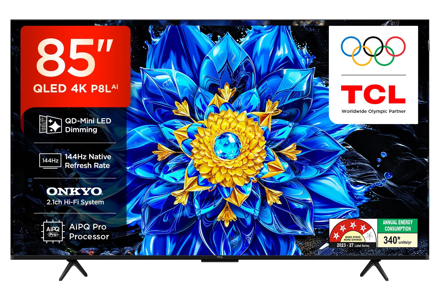 TCL 215 cm (85 inches) 4K UHD Smart QLED Google TV 85P8L-image-2