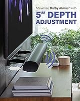 Vista 3 de SANUS Soporte de pared extensible para barra de sonido para Sonos Arc y Sonos Arc Ultra Soundbar – Ajuste de profundidad de 5 pulgadas optimizado