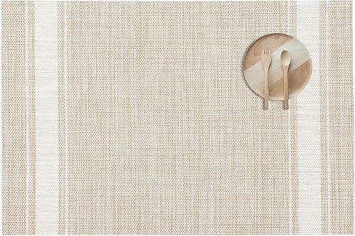 Miniatura 42 de AHHFSMEI Juego de 6 manteles individuales para mesa de comedor, manteles individuales de vinilo tejido de plástico, antideslizantes, aislamiento