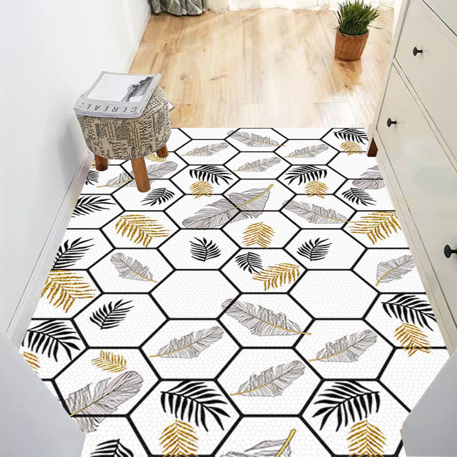 Alfombra de baño de tierra de diatomeas súper absorbente de secado rápido antideslizante de diatomita barro alfombra de baño, felpudo de oficina, cocina, comedor, sala de estar, pasillo, 120 x