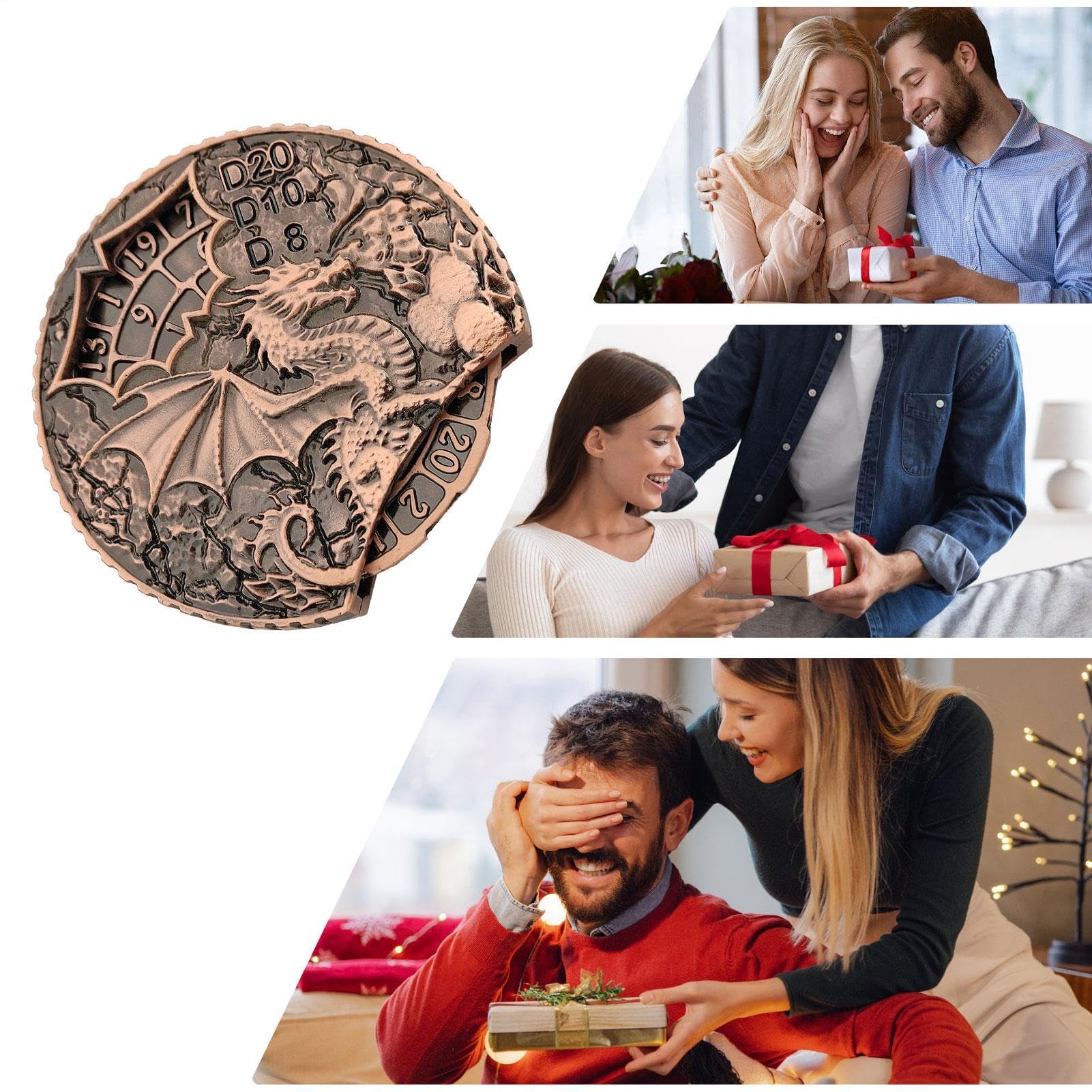 spinner, drago Fidget decorativi tutto in 1 | Forniture per feste natalizie Spinner da in metallo, rotolante per donne e uomini