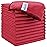 HOMEXCEL Red Microfiber Cleaning Cloth, 12 Pack Premium Microfiber Towels for Cars, Lint Free, Scratch-Free, Highly Absorbent, Reusable Cleaning Rags for Car, Household, Kitchen, Window, 11.5X11.5