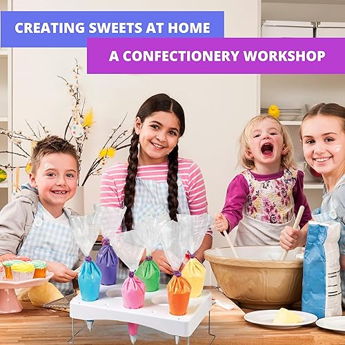 Miniatura 8 de 100 bolsas grandes desechables para tuberías  Bolsas de tuberías de glaseado de 21 pulgadas, bolsas de pastelería desechables de plástico