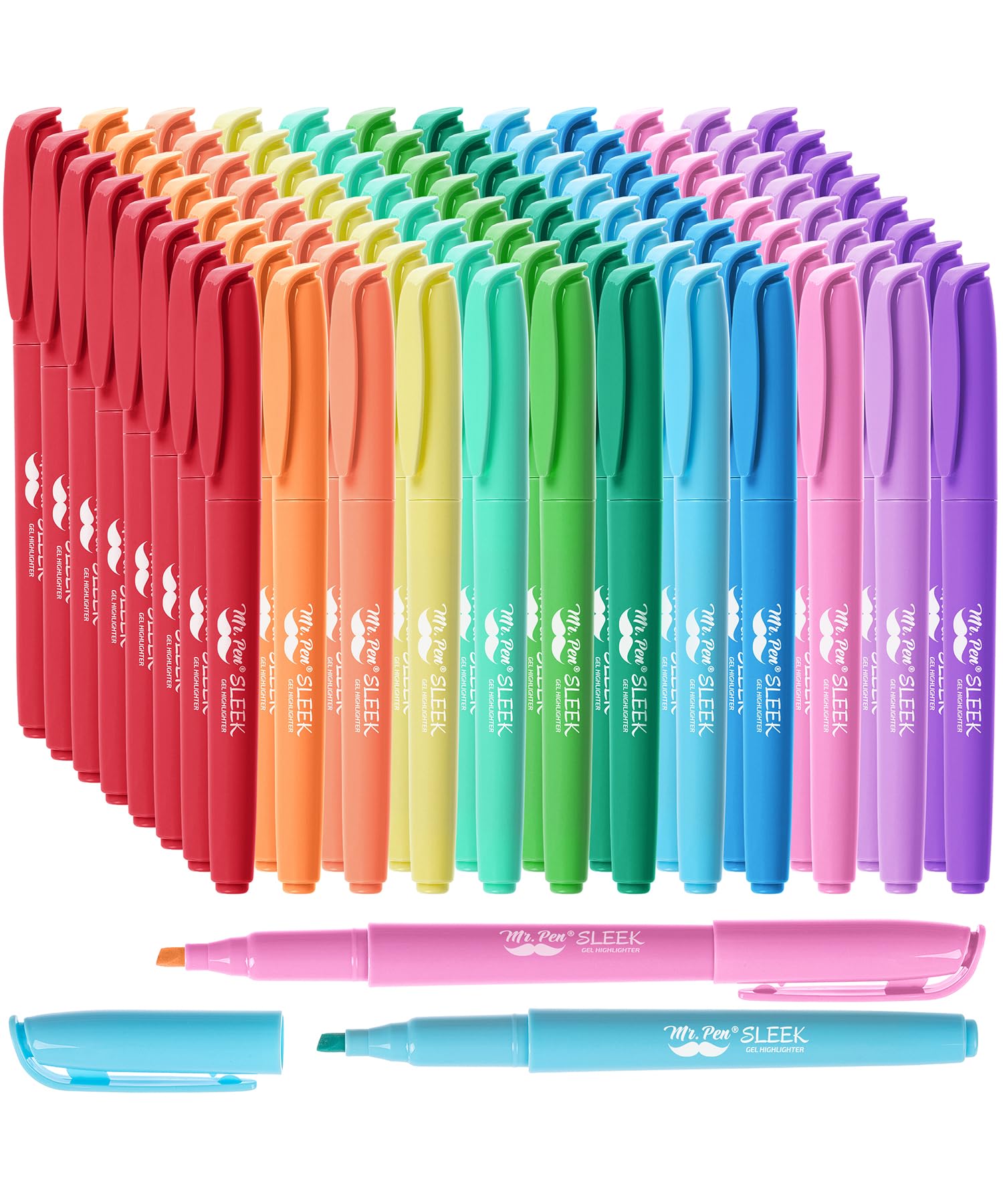 Mr. Pen- Pastel Highlighters, 96 Pack, Assorted Colors, Fast Dry, Bulk Highlighter Pastel, Set, Bible Journaling Highlighter, Marker, Colored School