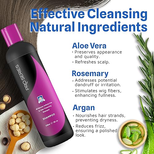 Miniatura 4 de Pro Series Daily Care Shampoo 8oz - Suave, natural, hidrata, protege la vitalidad del color, antiencrespamiento y restaura el brillo sin sulfato