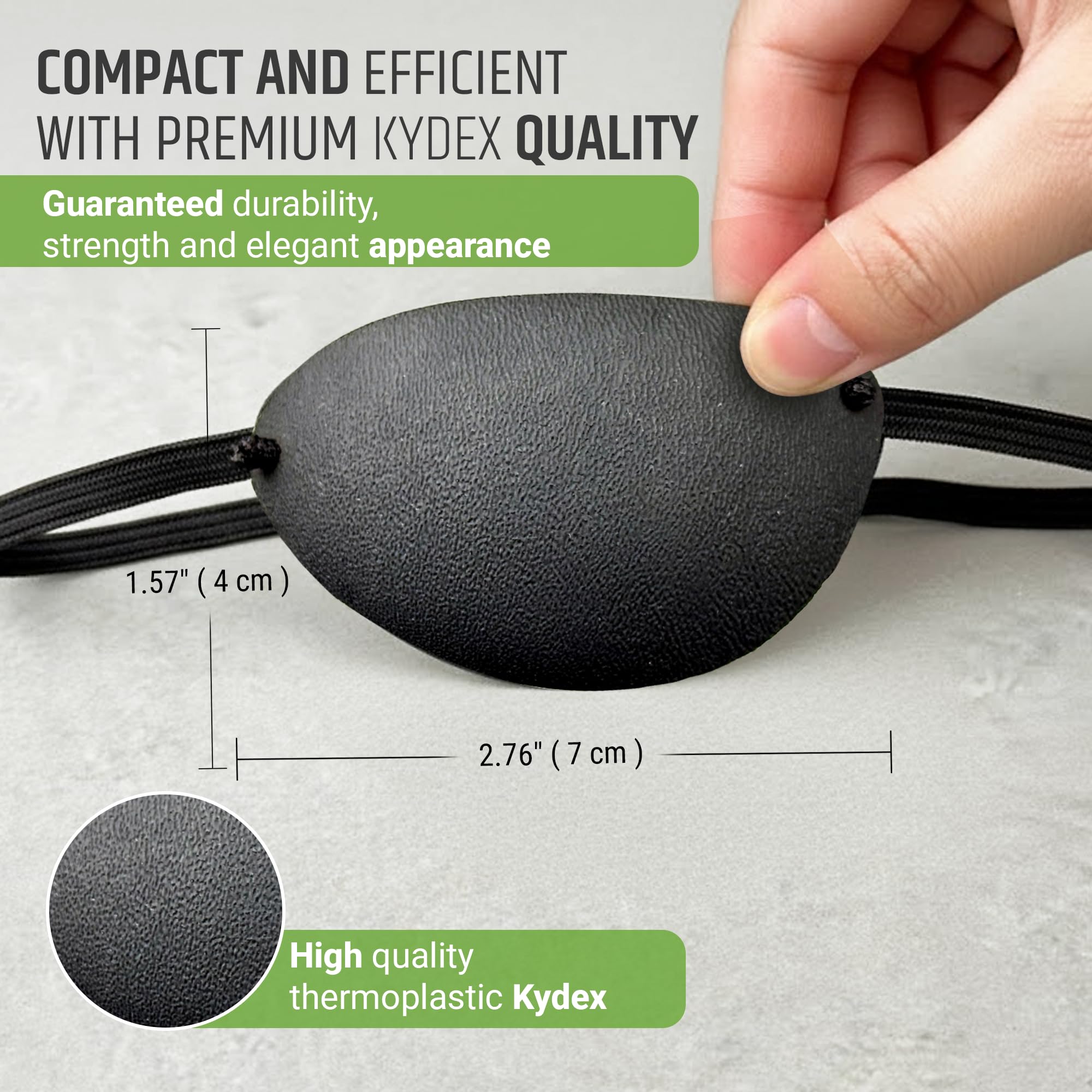Amazon.com: Premium Handmade Kydex Eye Patch with Soft Foam