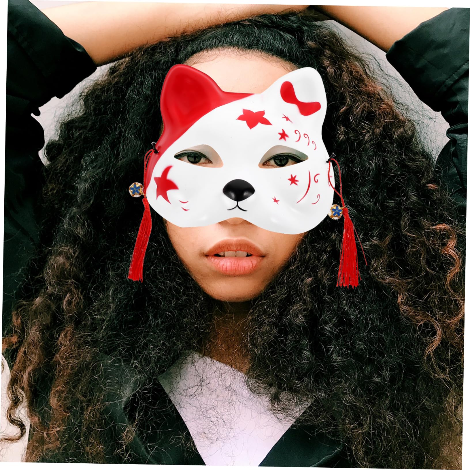 Alasum 10pezzi Maschera Animale Mezza Faccia Per Ragazzo Ragazza Di Maschere Da Cosplay Tema Gatto Per Feste Halloween e Performance