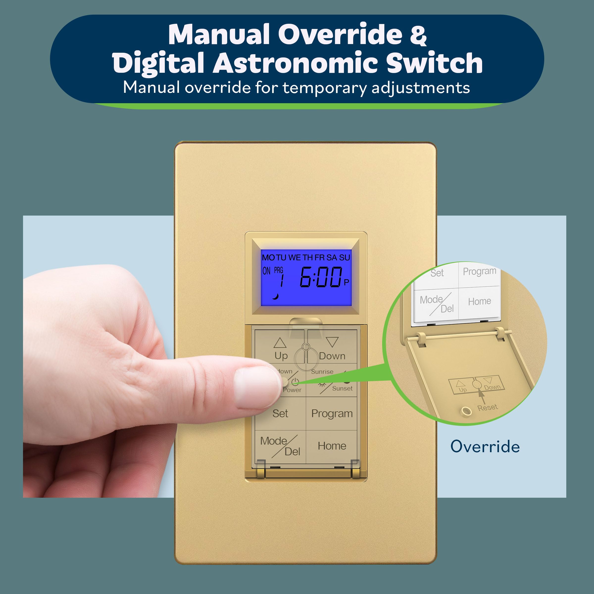 Snapklik.com : Digital Astronomic Timer Switch, 7-Day Programmable ...