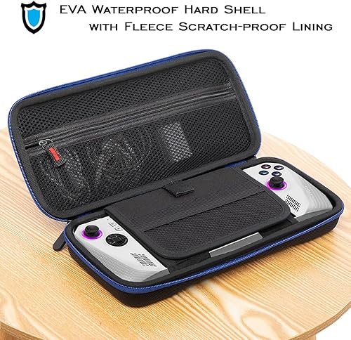 Miniatura 2 de ADVcer Rog Ally - Funda de mano, funda de viaje de franela rígida de EVA impermeable, funda protectora interior suave con soporte de consola