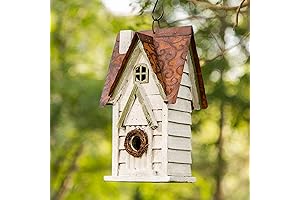 Glitzhome Decor Bird Cottage for Outdoor Garden