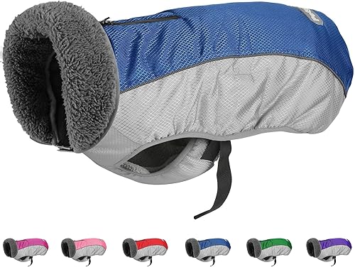 Abrigo de invierno para perro, chaqueta de Navidad para perro con rayas reflectantes, suéter impermeable para perro con agujero para la correa,