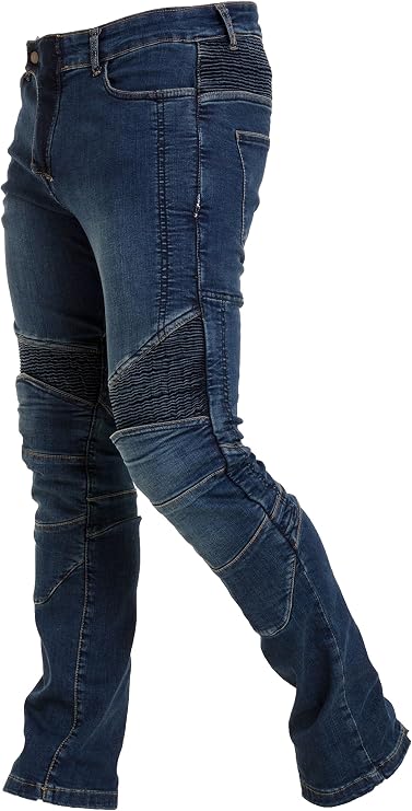 Mens Motorcycle Riding Jeans with Stretch Panel Denim Motorbike Pants Biker Trouser with Armor