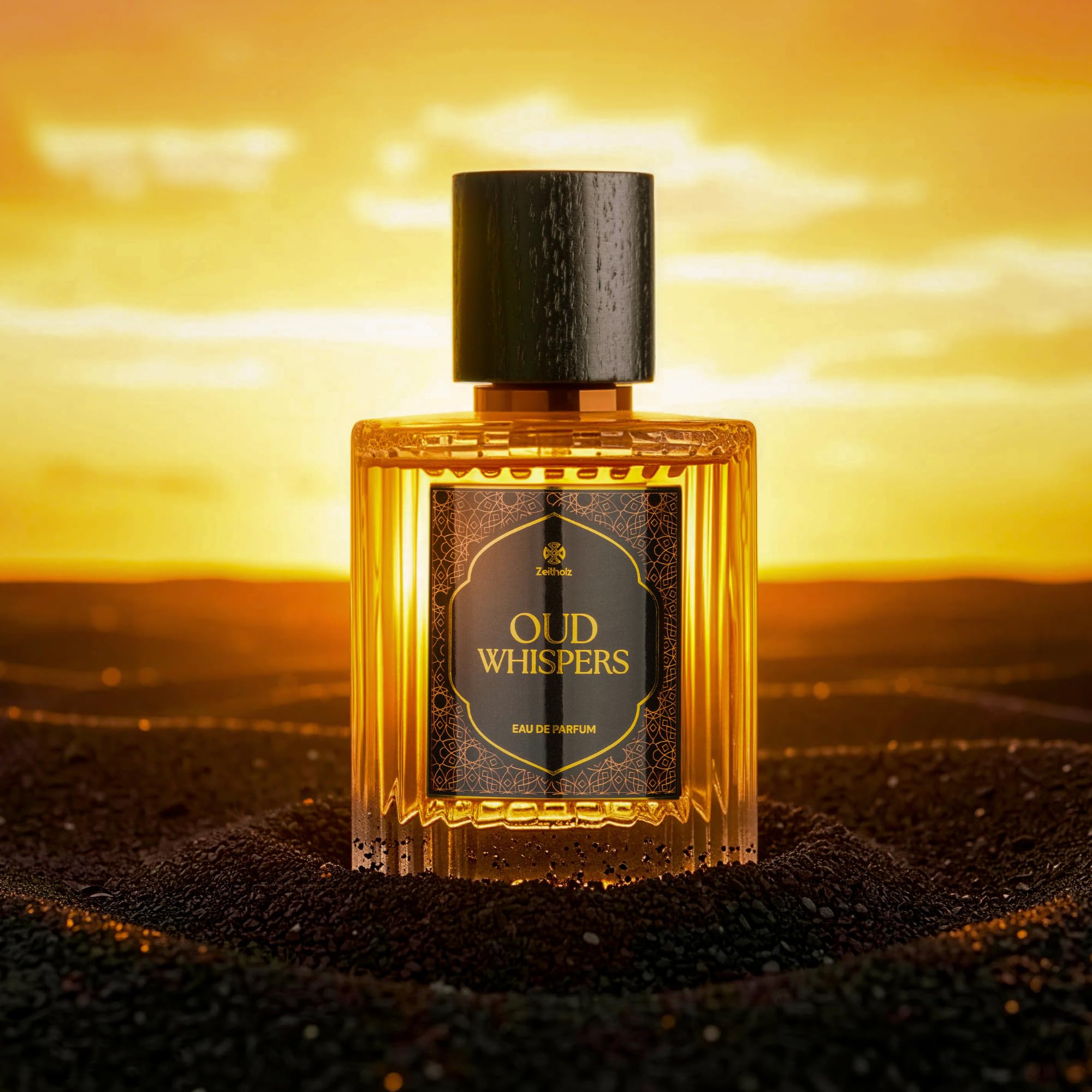 Parfum Oud Homme – Oud Whispers Eau de Parfum 100 ml – Fragrance orientale boisée et ambrée aux notes arabes – Longue tenue avec safran, rose et encens