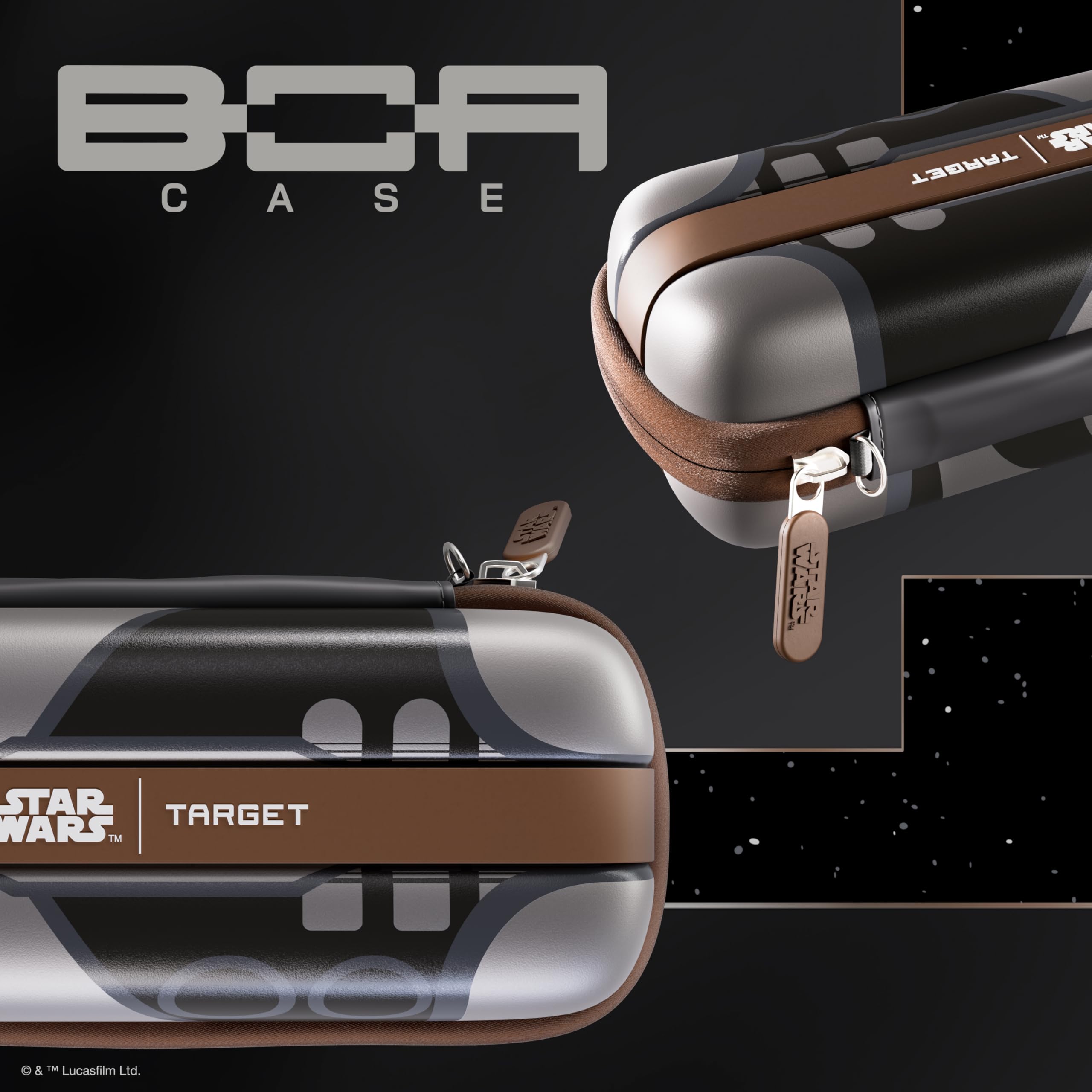 Target Darts Star Wars Mandalorian BOA Portefeuille | Premium Disney Fléchette Étui avec Personnage Design, Swiss Pointes Tip Rangement, Rigid Extérieur Coque et Organisé Accessoires Holder - 2