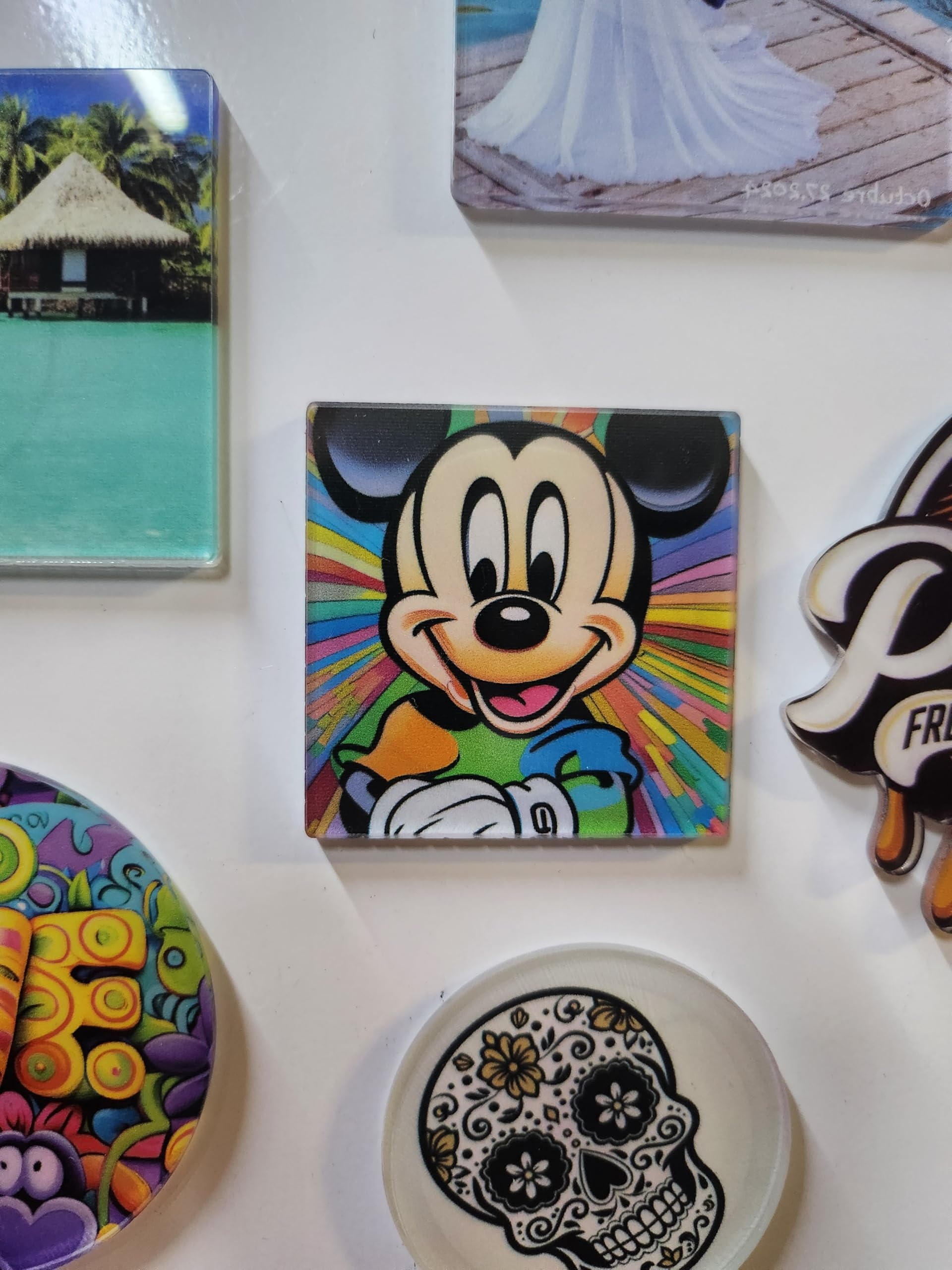 Uvimark - 20 Imanes Personalizados Rígidos - Imanes Redondos - Imanes Cuadrados - Imaes Rectangulares - Imanes de Nevera Personalizados con tu Foto o Diseño