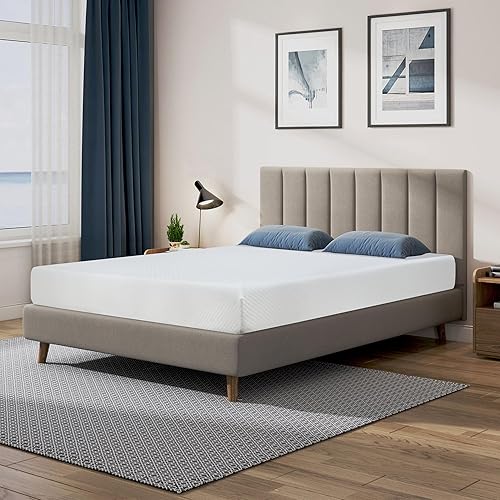 Colchón de espuma viscoelástica con certificado CertiPUR-US, firmeza media, 8 pulgadas, alivio de presión y sueño más fresco