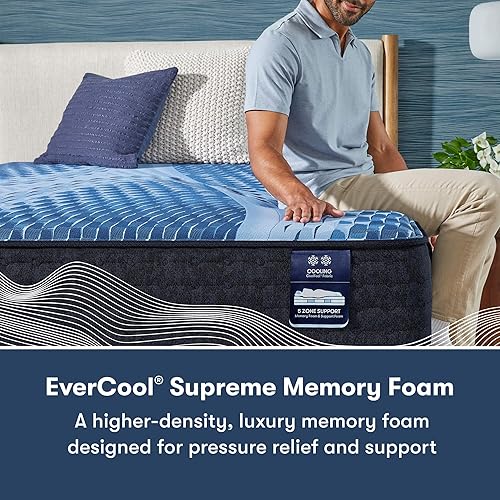 Miniatura 6 de Serta iComfort Aspire - Colchón de espuma viscoelástica de felpa de 14 pulgadas, alivia la presión, enfriamiento y apoyo para un sueño reparador,