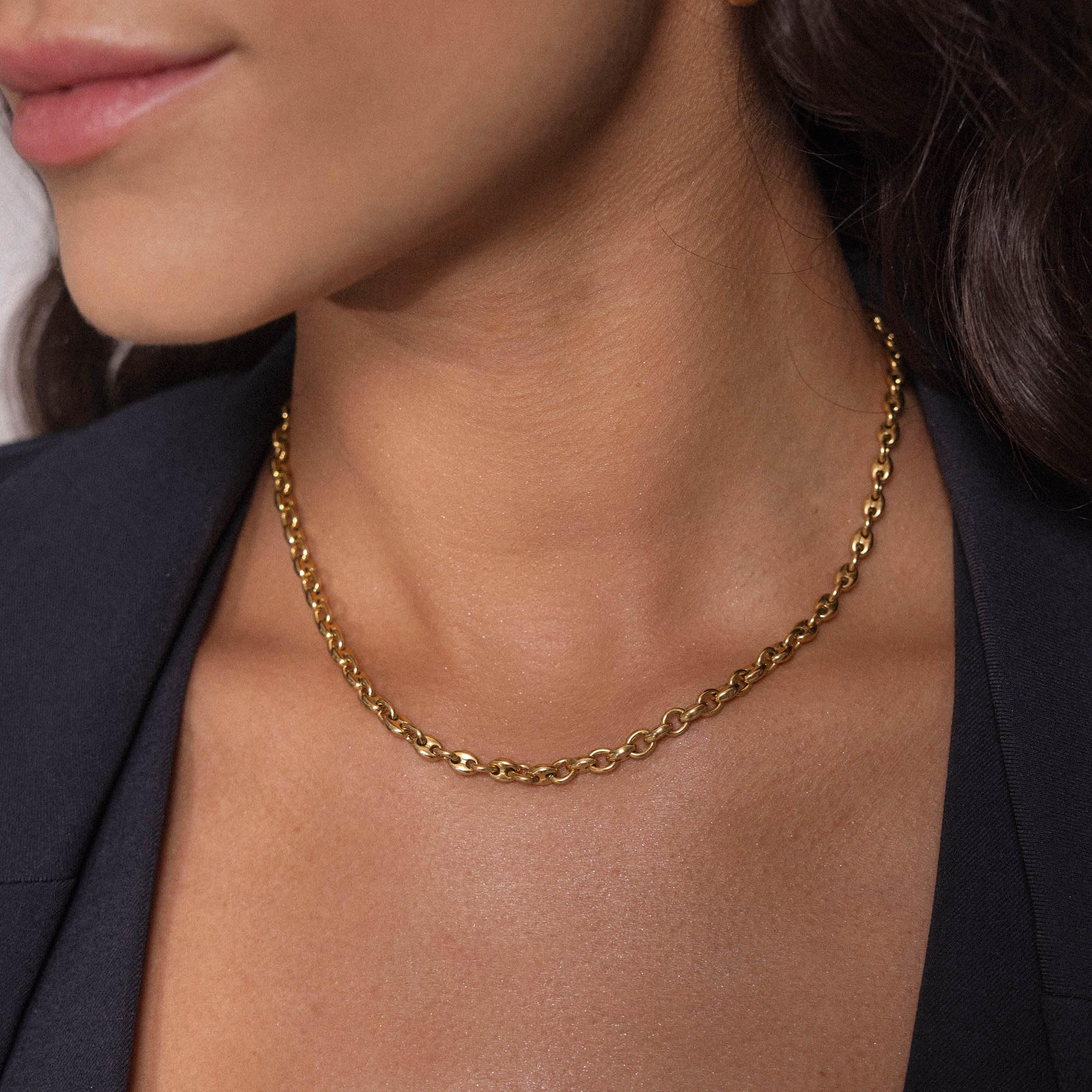Purelei® Dreamscape - Collar para mujer de acero inoxidable duradero, impermeable, con colgante, longitud ajustable de 40 a 45 cm